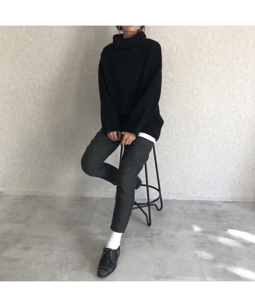 copine（コピン）の「きれいめにもカジュアルにも！タック入りテーパードパンツ【クリックポスト対象商品】（その他パンツ・レディース・その他）」の2枚目の写真