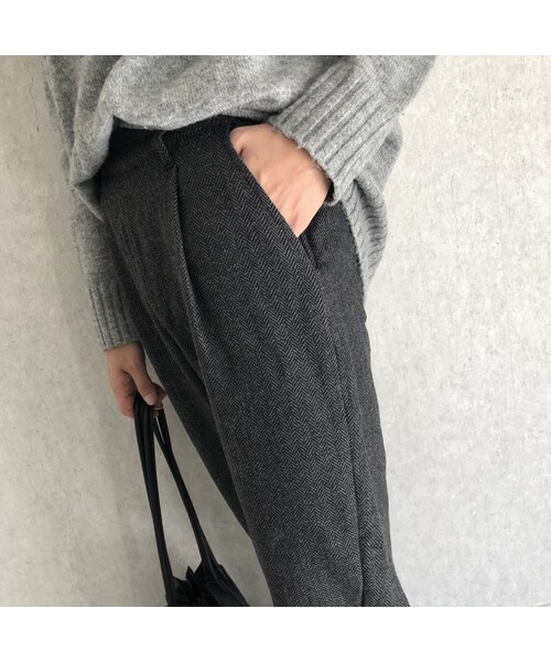 copine（コピン）の「きれいめにもカジュアルにも！タック入りテーパードパンツ【クリックポスト対象商品】（その他パンツ・レディース・その他）」の12枚目の写真