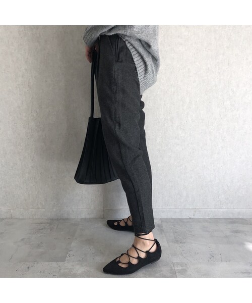 copine（コピン）の「きれいめにもカジュアルにも！タック入りテーパードパンツ【クリックポスト対象商品】（その他パンツ・レディース・その他）」の11枚目の写真