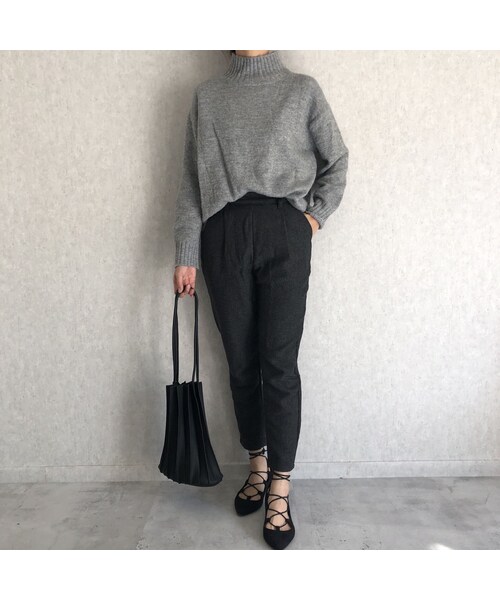 copine（コピン）の「きれいめにもカジュアルにも！タック入りテーパードパンツ【クリックポスト対象商品】（その他パンツ・レディース・その他）」の10枚目の写真