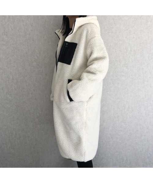 copine(コピン)の「大人カジュアル!ボアフードロングコート(その他アウター・レディース・その他)」の10枚目の写真