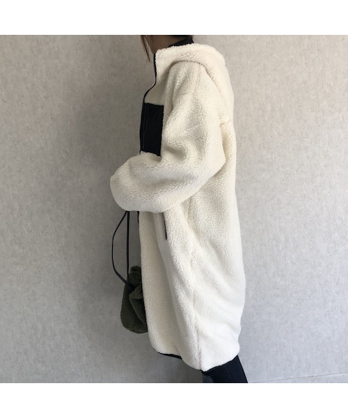 copine(コピン)の「大人カジュアル!ボアフードロングコート(その他アウター・レディース・その他)」の7枚目の写真