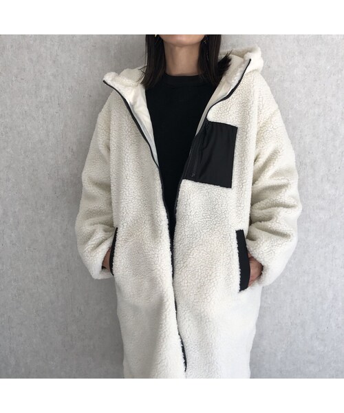 copine(コピン)の「大人カジュアル!ボアフードロングコート(その他アウター・レディース・その他)」の11枚目の写真