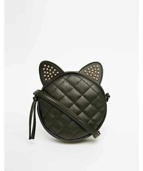 asos（エイソス）の「ASOS Studded Cat Ears Cross Body Bag（ショルダーバッグ・レディース・black）」の5枚目の写真