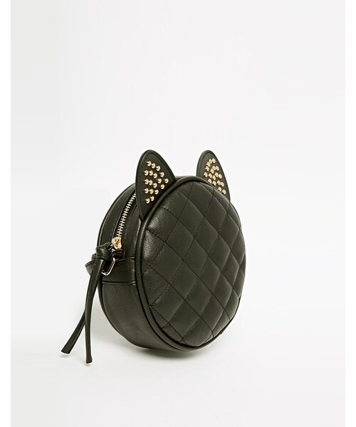 asos（エイソス）の「ASOS Studded Cat Ears Cross Body Bag（ショルダーバッグ・レディース・black）」の2枚目の写真
