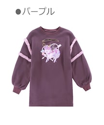 Bobon21 | ユニコーンZIP裏起毛ビッグスウェット-全３色-(ワンピース)