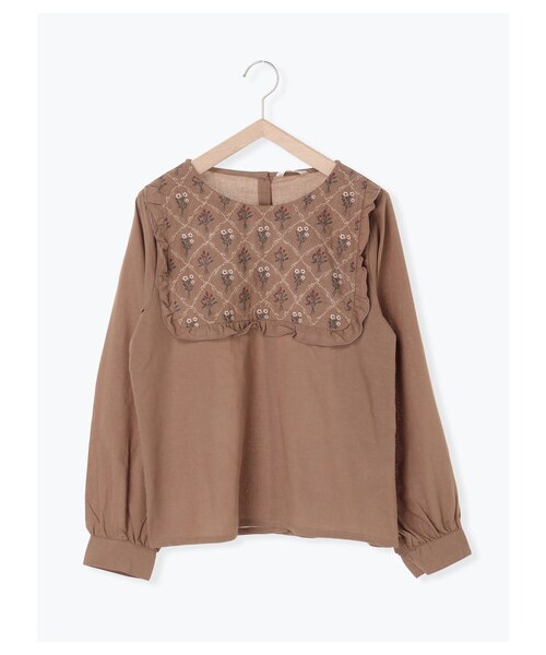 ehka sopo（エヘカソポ）の「≪USED≫スクエア刺繍ブラウス（トップス・ブラウン/ミント・F）」の10枚目の写真
