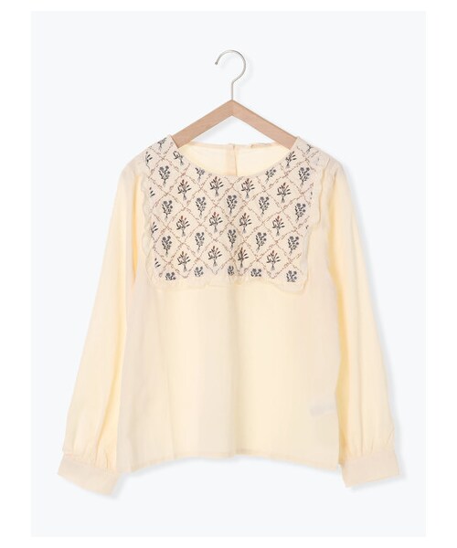 ehka sopo（エヘカソポ）の「≪USED≫スクエア刺繍ブラウス（トップス・ブラウン/ミント・F）」の8枚目の写真