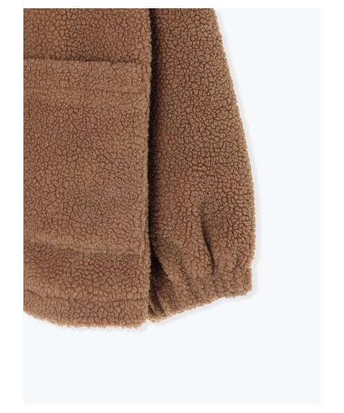 ehka sopo（エヘカソポ）の「衿付ボアジャケット（ジャケット/アウター・ベージュ/キャメル・F）」の4枚目の写真