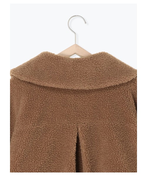 ehka sopo（エヘカソポ）の「衿付ボアジャケット（ジャケット/アウター・ベージュ/キャメル・F）」の6枚目の写真