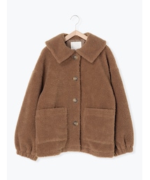 ehka sopo | 衿付ボアジャケット(ジャケット/アウター)