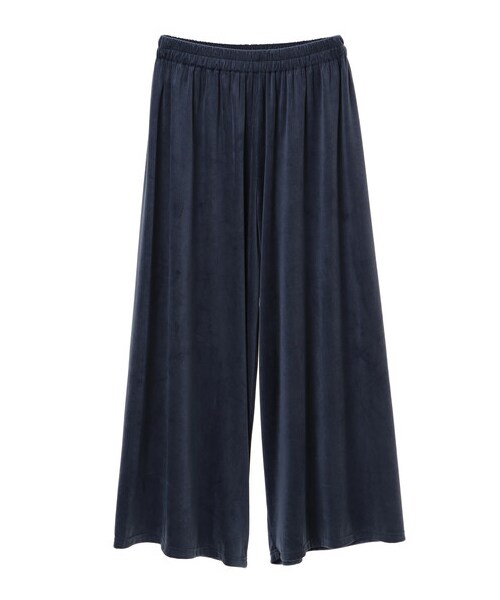 Green Parks(グリーンパークス)の「・RAY CASSIN ベロアコールワイドパンツ(パンツ・ブラック/グレーベージュ/グリーン/ブルー・F)」の16枚目の写真