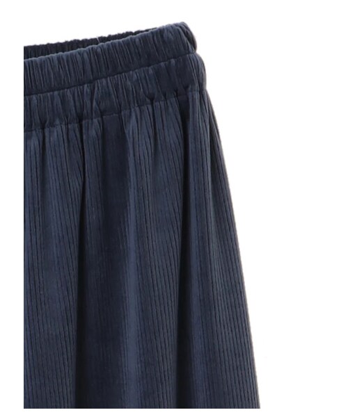 Green Parks(グリーンパークス)の「・RAY CASSIN ベロアコールワイドパンツ(パンツ・ブラック/グレーベージュ/グリーン/ブルー・F)」の7枚目の写真