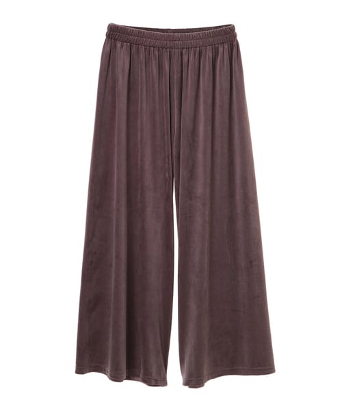 Green Parks(グリーンパークス)の「・RAY CASSIN ベロアコールワイドパンツ(パンツ・ブラック/グレーベージュ/グリーン/ブルー・F)」の10枚目の写真