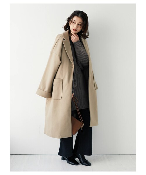 Green　Parks（グリーンパークス）の「・SUGAR SPOON キュウシンアミプルオーバー（トップス・アイボリー/ベージュ/グレーベージュ・F）」の9枚目の写真