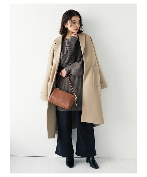 Green　Parks（グリーンパークス）の「・SUGAR SPOON キュウシンアミプルオーバー（トップス・アイボリー/ベージュ/グレーベージュ・F）」の8枚目の写真