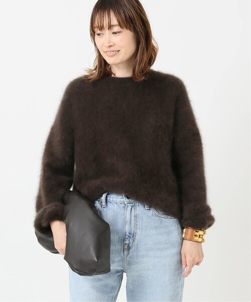 美品✨ドゥーズィエムクラス　Fluffy sweater ブラウン Deuxieme Classe（ドゥーズィエムクラス）の「《予約》Fluffy