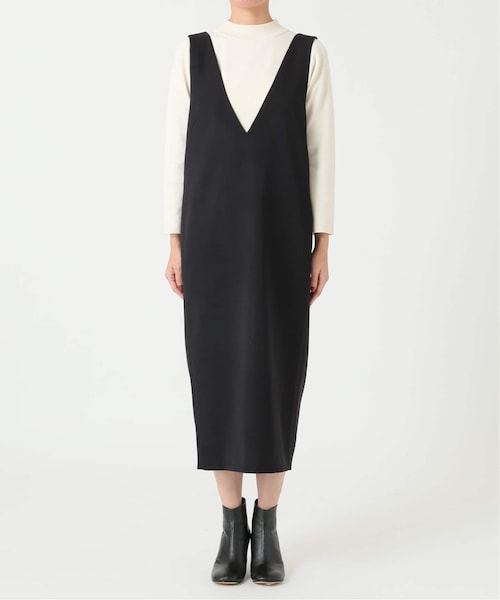 Noble（ノーブル）の「《予約》T/WダブルクロスVネックワンピース