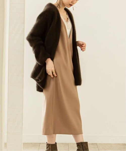 Noble（ノーブル）の「《予約》T/WダブルクロスVネックワンピース