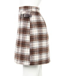 INGNI（イング）の「シャギーチェック台形／スカート（スカート）」