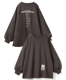 GRL | 裏起毛バックプリントスウェットトップス(スウェット)