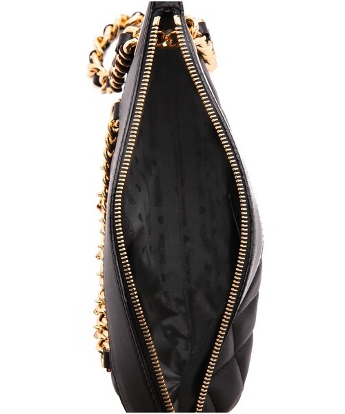 MOSCHINO（モスキーノ）の「Moschino Leather Clutch（クラッチバッグ・Black・One Size）」の4枚目の写真