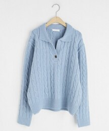 DHOLIC | カラーネックツイストニット(ニット/セーター)