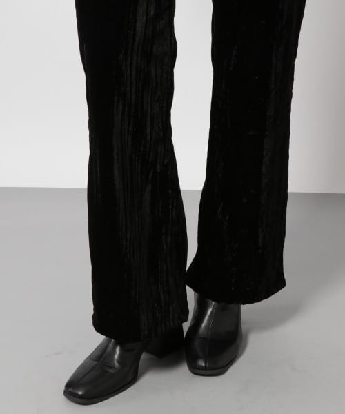 PAGEBOY（ページボーイ）の「【WEB先行予約】クラッシュベロアルーズパンツ（パンツ・レディース・ブラック/グレージュ/ダークブラウン・F）」の16枚目の写真