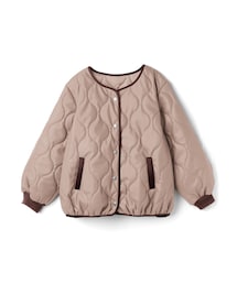 GRL | キルティングレザージャケット(ノーカラージャケット)