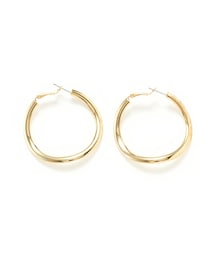 GRL | カーブデザインフープピアス(ピアス（両耳用）)