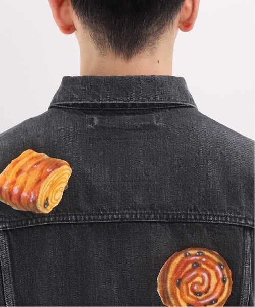 WISM（ウィズム）の「FOOD HAND-PAINTED DENIM JACKET（ジャケット/アウター・ブラック/M/残り1点/L）」の7枚目の写真
