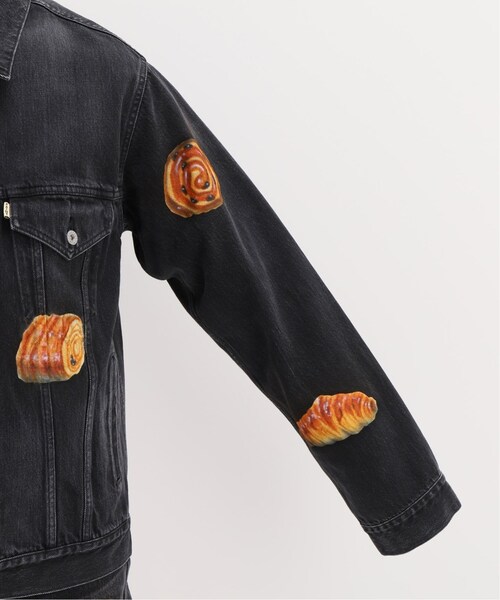 WISM（ウィズム）の「FOOD HAND-PAINTED DENIM JACKET（ジャケット/アウター・ブラック/M/残り1点/L）」の8枚目の写真
