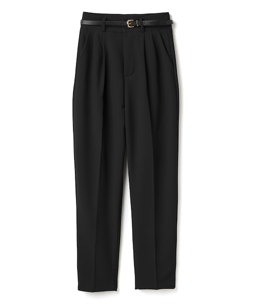 GRL（グレイル）の「ベルト付きテーパードパンツ（その他パンツ・レディース・パープル/ブラック/アイボリー・S）」の3枚目の写真