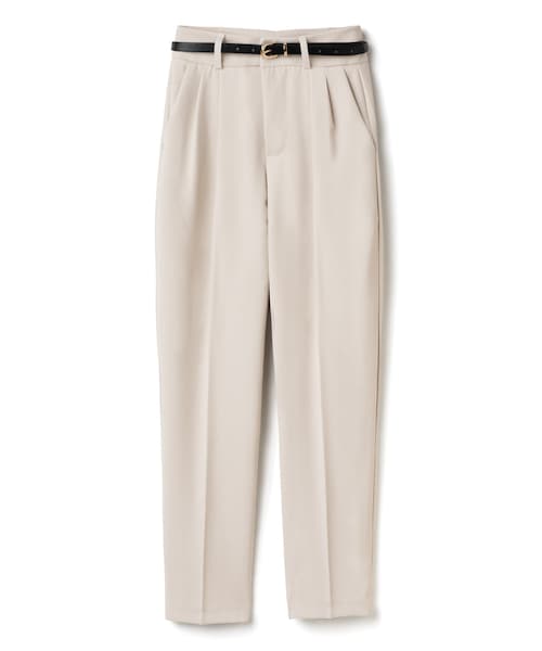 GRL（グレイル）の「ベルト付きテーパードパンツ（その他パンツ・レディース・パープル/ブラック/アイボリー・S）」の2枚目の写真