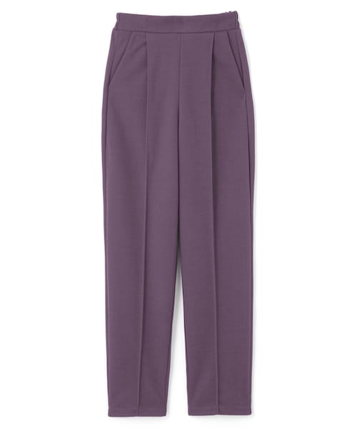 GRL（グレイル）の「センタープレステーパードニットソーパンツ（その他パンツ・レディース・ブラウン/ブラック/アイボリー/くすみパープル・S）」の4枚目の写真