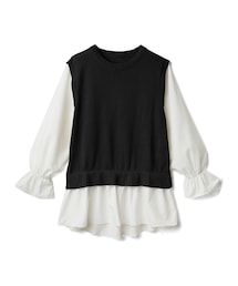 GRL | ニットベストドッキングブラウス(シャツ/ブラウス)