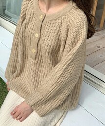 chocomee | ボタンニット(ニット/セーター)