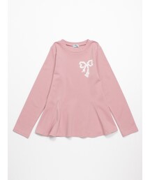 HAKKA KIDS（ハッカキッズ）の「[ジュニアサイズ]ポンチ圧縮ジャージ長袖AラインTシャツ（トップス・キッズ）」