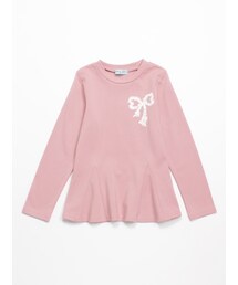 HAKKA KIDS（ハッカキッズ）の「ポンチ圧縮ジャージ長袖AラインTシャツ（トップス・キッズ）」