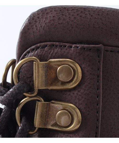 PAGEBOY(ページボーイ)の「リブ付きレースアップショートブーツ(シューズ・レディース・グレー/ブラック/ブラウン/キャメル・M/L)」の11枚目の写真