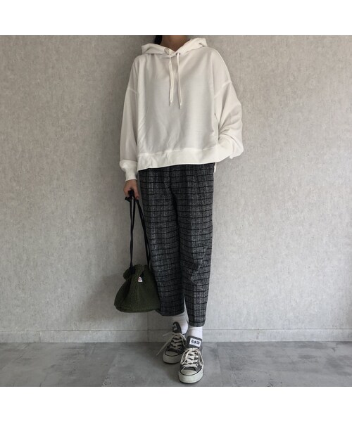 copine（コピン）の「あったか素材！ウエストゴムチェック柄タックパンツ【クリックポスト対象商品】（その他パンツ・レディース・その他）」の10枚目の写真