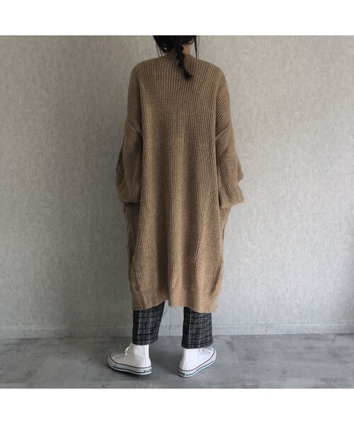 copine（コピン）の「あったか素材！ウエストゴムチェック柄タックパンツ【クリックポスト対象商品】（その他パンツ・レディース・その他）」の8枚目の写真