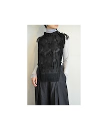 FLAG by ALEXIA STAM | ジャガードフリンジベスト(ベスト)