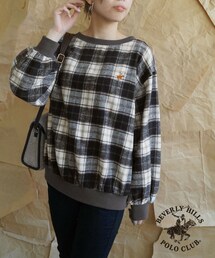 179/WG NICOLE CLUB | BEVERLY HILLS POLO CLUB（ビバリーヒルズポロクラブ）コラボチェック柄プルオーバーシャツ(シャツ/ブラウス)