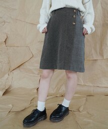 179/WG NICOLE CLUB | チェック切り替えAラインスカート(スカート)
