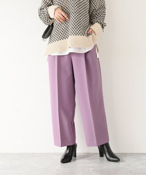 B.C STOCK(ベーセーストック)の「ペグトップパンツ(パンツ・ホワイト/フリー/在庫あり)」の2枚目の写真