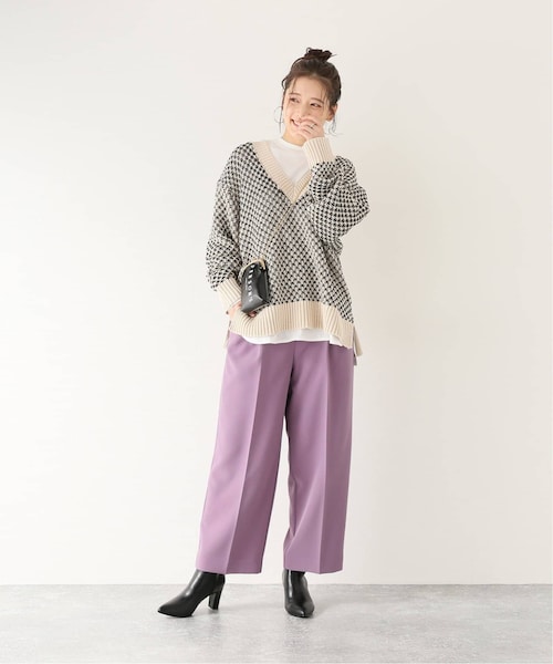 B.C STOCK(ベーセーストック)の「ペグトップパンツ(パンツ・ホワイト/フリー/在庫あり)」の5枚目の写真