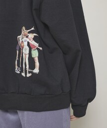 Name.（ネーム）の「ノーマンロックウェルプリントクルーネック