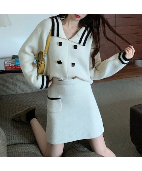 no brand（ノーブランド）の「セットアップ 2点セット ニット ニット