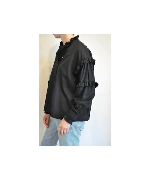 RehersalL（リハーズオール）の「ツイルフリルブラウス（シャツ 